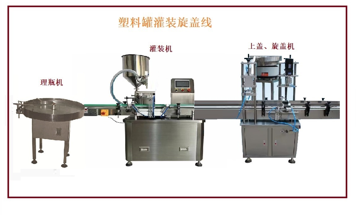 塑料瓶灌装旋盖生产线