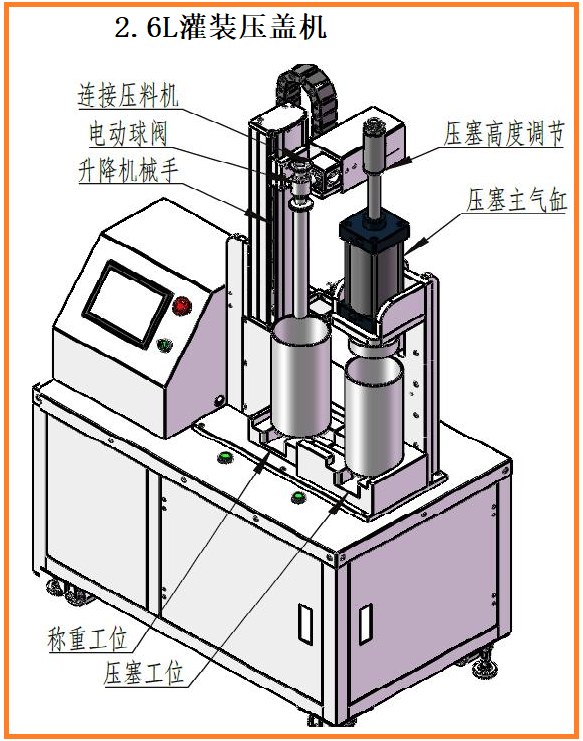 2.6L灌装压盖机